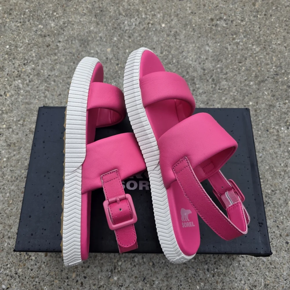 Sorel Women's Pink Sandals Women 7.5 - Picture 9 of 11